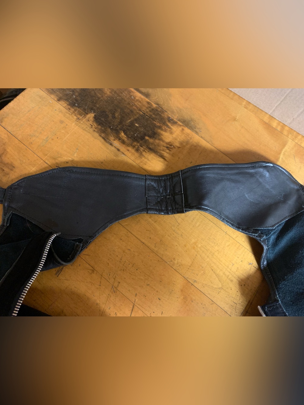 29L Black Leather Women's Chaps - XS/S - Picture 6 of 16